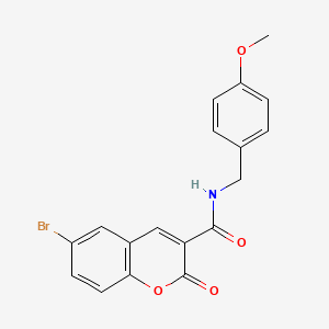 6-BROMO-N-[(4-METHOXYPHENYL)METHYL]-2-OXO-2H-CHROMENE-3-CARBOXAMIDE