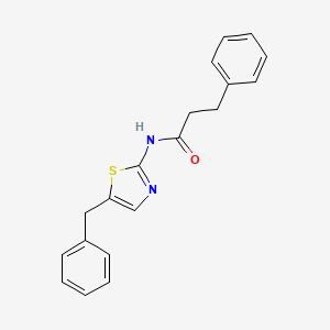 molecular formula C19H18N2OS B3488164 N-(5-benzyl-1,3-thiazol-2-yl)-3-phenylpropanamide 