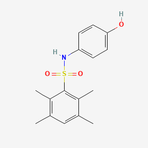 molecular formula C16H19NO3S B3488202 N-(4-hydroxyphenyl)-2,3,5,6-tetramethylbenzenesulfonamide 