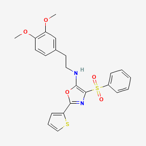 N-[2-(3,4-dimethoxyphenyl)ethyl]-4-(phenylsulfonyl)-2-(2-thienyl)-1,3-oxazol-5-amine