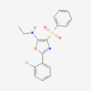 2-(2-chlorophenyl)-N-ethyl-4-(phenylsulfonyl)-1,3-oxazol-5-amine