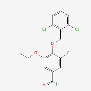 3-chloro-4-[(2,6-dichlorobenzyl)oxy]-5-ethoxybenzaldehyde