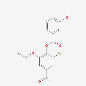 (2-Bromo-6-ethoxy-4-formylphenyl) 3-methoxybenzoate