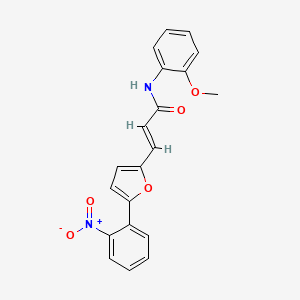 molecular formula C20H16N2O5 B3488388 N-(2-methoxyphenyl)-3-[5-(2-nitrophenyl)-2-furyl]acrylamide 