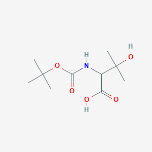 molecular formula C10H19NO5 B034884 2-((叔丁氧羰基)氨基)-3-羟基-3-甲基丁酸 CAS No. 105504-72-1