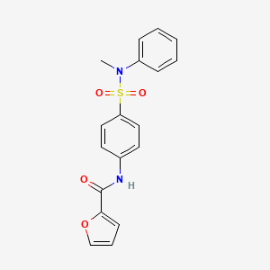 molecular formula C18H16N2O4S B3488440 N-(4-{[methyl(phenyl)amino]sulfonyl}phenyl)-2-furamide 