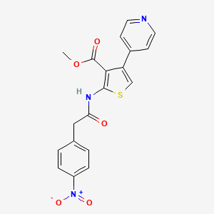 methyl 2-{[(4-nitrophenyl)acetyl]amino}-4-(4-pyridinyl)-3-thiophenecarboxylate