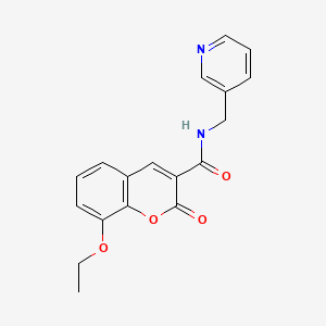 8-ETHOXY-2-OXO-N-[(PYRIDIN-3-YL)METHYL]-2H-CHROMENE-3-CARBOXAMIDE