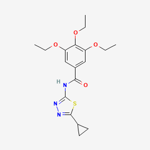 N-(5-cyclopropyl-1,3,4-thiadiazol-2-yl)-3,4,5-triethoxybenzamide