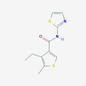 4-ethyl-5-methyl-N-(1,3-thiazol-2-yl)thiophene-3-carboxamide