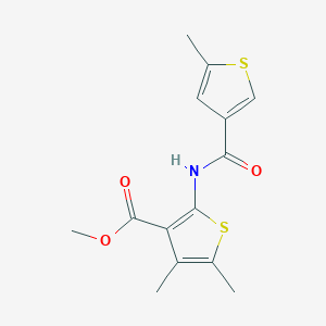 methyl 4,5-dimethyl-2-{[(5-methyl-3-thienyl)carbonyl]amino}-3-thiophenecarboxylate