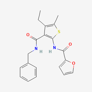 N-{3-[(benzylamino)carbonyl]-4-ethyl-5-methyl-2-thienyl}-2-furamide