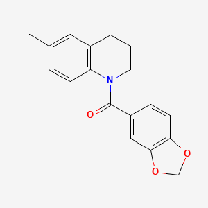 1,3-BENZODIOXOL-5-YL[6-METHYL-3,4-DIHYDRO-1(2H)-QUINOLINYL]METHANONE