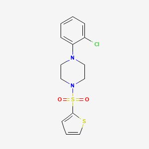 1-(2-chlorophenyl)-4-(2-thienylsulfonyl)piperazine