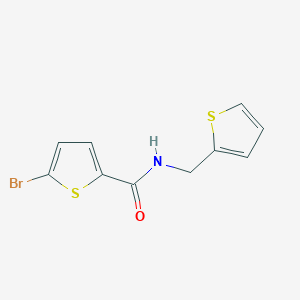 molecular formula C10H8BrNOS2 B3488652 5-bromo-N-(thiophen-2-ylmethyl)thiophene-2-carboxamide 