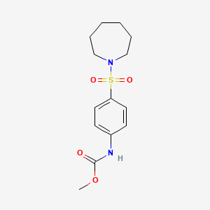 methyl [4-(1-azepanylsulfonyl)phenyl]carbamate