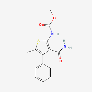 methyl [3-(aminocarbonyl)-5-methyl-4-phenyl-2-thienyl]carbamate