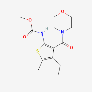 methyl [4-ethyl-5-methyl-3-(4-morpholinylcarbonyl)-2-thienyl]carbamate