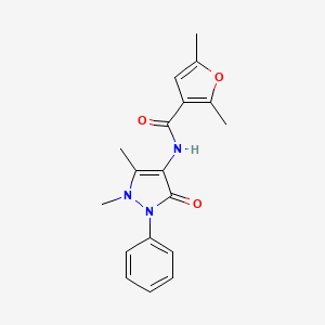 N-(1,5-dimethyl-3-oxo-2-phenyl-2,3-dihydro-1H-pyrazol-4-yl)-2,5-dimethylfuran-3-carboxamide