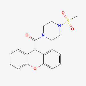 [4-(METHYLSULFONYL)PIPERAZINO](9H-XANTHEN-9-YL)METHANONE