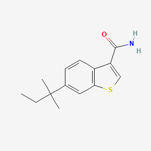 6-(2-Methylbutan-2-yl)-1-benzothiophene-3-carboxamide