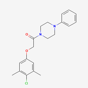 1-[(4-chloro-3,5-dimethylphenoxy)acetyl]-4-phenylpiperazine