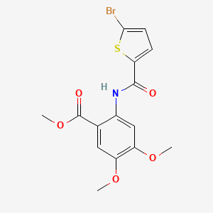 methyl 2-{[(5-bromo-2-thienyl)carbonyl]amino}-4,5-dimethoxybenzoate