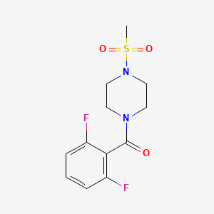 (2,6-DIFLUOROPHENYL)[4-(METHYLSULFONYL)PIPERAZINO]METHANONE