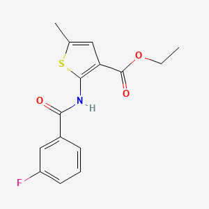 ethyl 2-[(3-fluorobenzoyl)amino]-5-methyl-3-thiophenecarboxylate