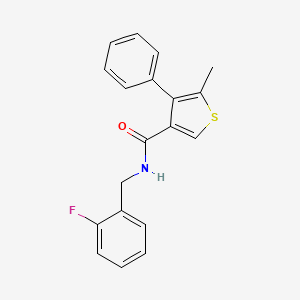 N-(2-fluorobenzyl)-5-methyl-4-phenylthiophene-3-carboxamide