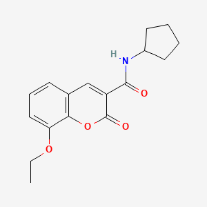 N-cyclopentyl-8-ethoxy-2-oxo-2H-chromene-3-carboxamide