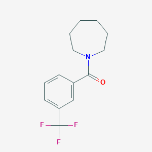 molecular formula C14H16F3NO B3488875 1-AZEPANYL[3-(TRIFLUOROMETHYL)PHENYL]METHANONE 