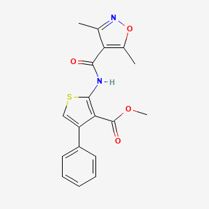 methyl 2-{[(3,5-dimethyl-4-isoxazolyl)carbonyl]amino}-4-phenyl-3-thiophenecarboxylate