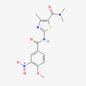 2-(4-METHOXY-3-NITROBENZAMIDO)-NN4-TRIMETHYL-13-THIAZOLE-5-CARBOXAMIDE