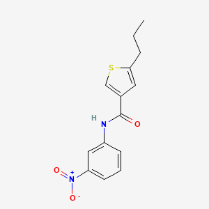 N-(3-nitrophenyl)-5-propylthiophene-3-carboxamide