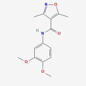 N-(3,4-dimethoxyphenyl)-3,5-dimethyl-1,2-oxazole-4-carboxamide