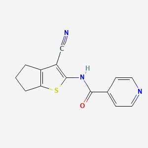 N-{3-CYANO-4H5H6H-CYCLOPENTA[B]THIOPHEN-2-YL}PYRIDINE-4-CARBOXAMIDE