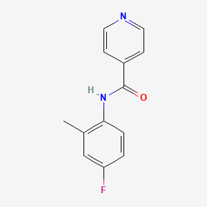 N-(4-fluoro-2-methylphenyl)pyridine-4-carboxamide