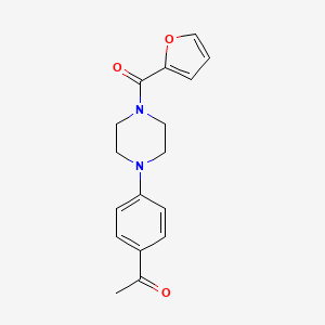 1-{4-[4-(2-FURYLCARBONYL)PIPERAZINO]PHENYL}-1-ETHANONE