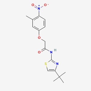 N-(4-TERT-BUTYL-13-THIAZOL-2-YL)-2-(3-METHYL-4-NITROPHENOXY)ACETAMIDE