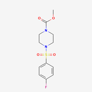 methyl 4-[(4-fluorophenyl)sulfonyl]-1-piperazinecarboxylate