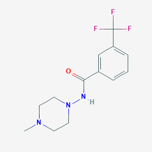 molecular formula C13H16F3N3O B3489036 N-(4-methylpiperazin-1-yl)-3-(trifluoromethyl)benzamide 