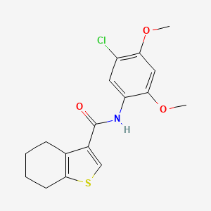 N-(5-chloro-2,4-dimethoxyphenyl)-4,5,6,7-tetrahydro-1-benzothiophene-3-carboxamide