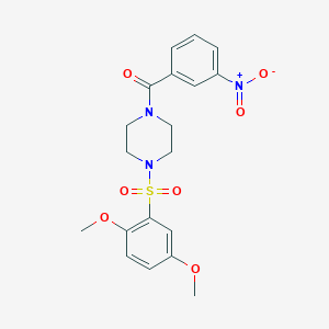 1-[(2,5-dimethoxyphenyl)sulfonyl]-4-(3-nitrobenzoyl)piperazine