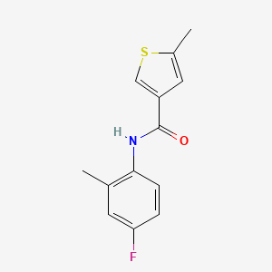 N-(4-fluoro-2-methylphenyl)-5-methylthiophene-3-carboxamide