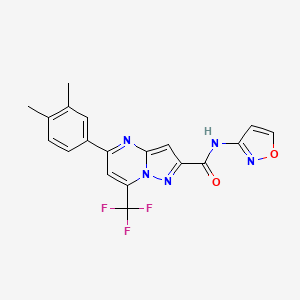 5-(3,4-dimethylphenyl)-N-3-isoxazolyl-7-(trifluoromethyl)pyrazolo[1,5-a]pyrimidine-2-carboxamide