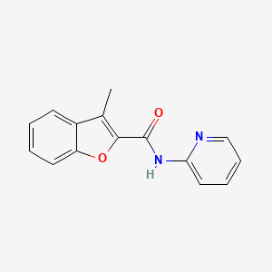 3-methyl-N-2-pyridinyl-1-benzofuran-2-carboxamide