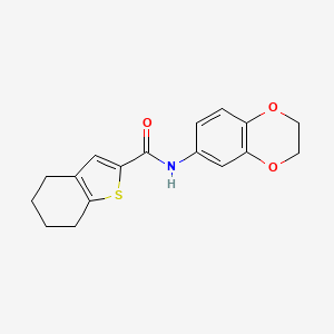 N-(2,3-dihydro-1,4-benzodioxin-6-yl)-4,5,6,7-tetrahydro-1-benzothiophene-2-carboxamide