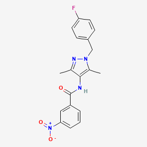 N-[1-(4-fluorobenzyl)-3,5-dimethyl-1H-pyrazol-4-yl]-3-nitrobenzamide