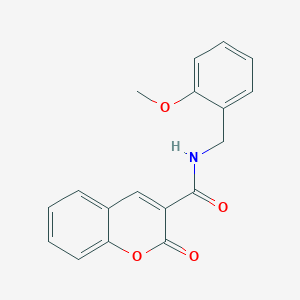 N-[(2-METHOXYPHENYL)METHYL]-2-OXO-2H-CHROMENE-3-CARBOXAMIDE